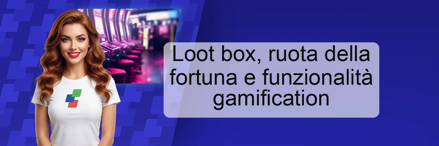 Loot box, ruota della fortuna e funzionalità gamification Loot box, ruota della fortuna e funzionalità gamification